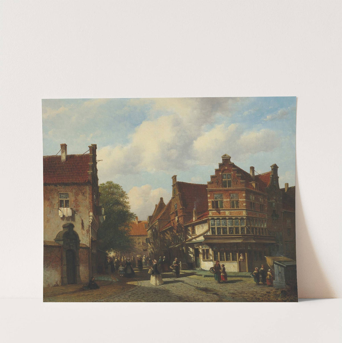 A Dutch street scene by Pieter Gerardus Vertin