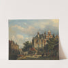 A Dutch street scene (1858) by Adrianus Eversen