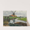 A Dutch windmill by the stream (1925) by Ferdinand Brunner