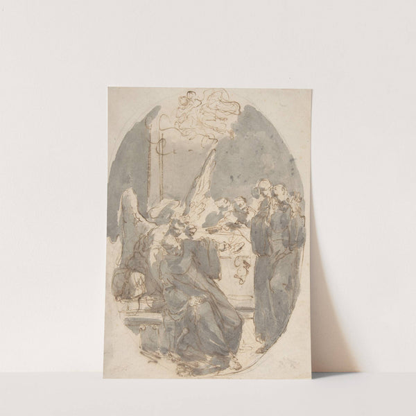 A Dying Ecclesiastic Supported by an Angel (1760–70) by Gaetano Gandolfi