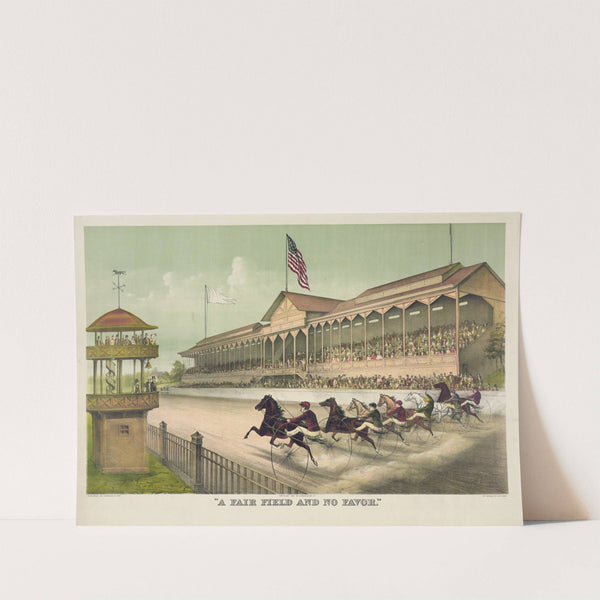 A fair field and no favor (1891) by Currier & Ives.