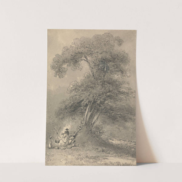 A Family Cooking Under A Tree by John Thomas Smith