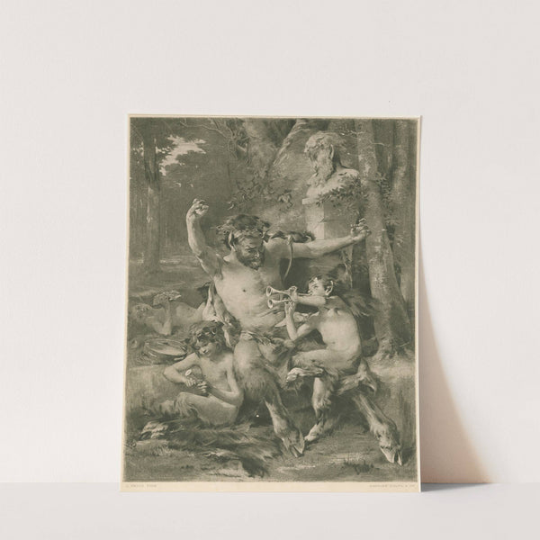 A family of satyrs (1878) by Louis Priou