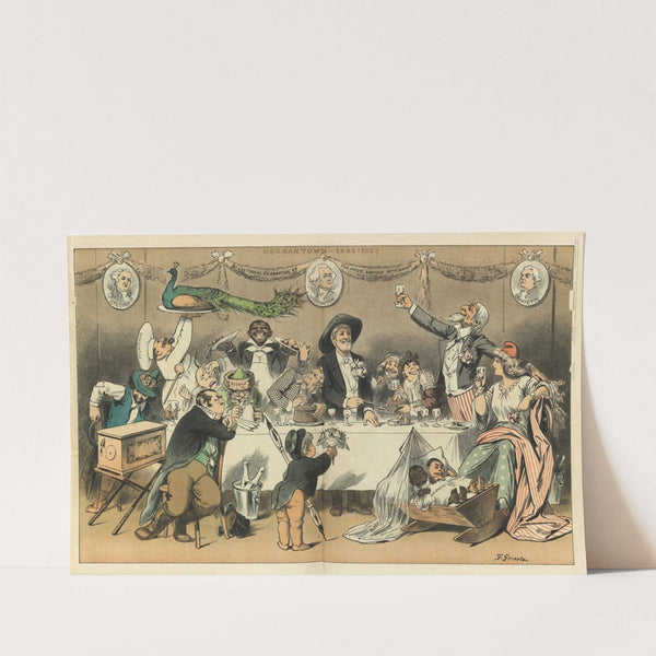 A family party – the 200th birthday of the healthiest of Uncle Sam’s adopted children (1883) by Friedrich Graetz