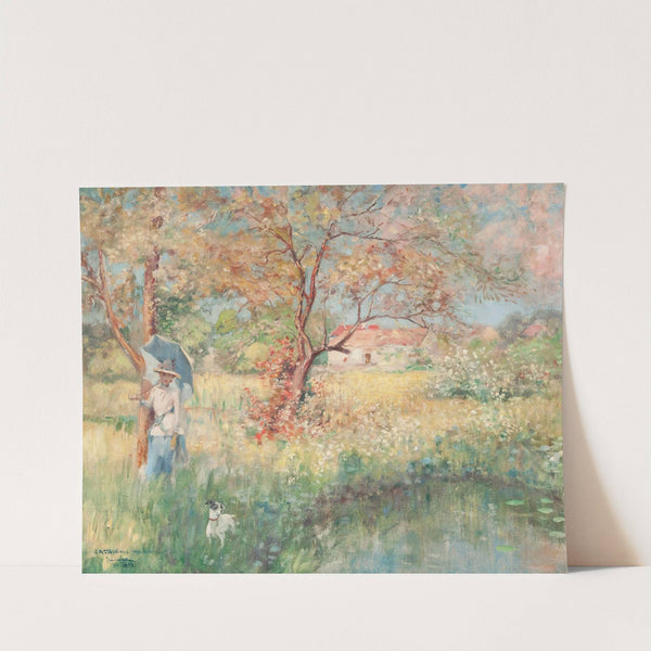 A farm in Bourgogne (1923) by Pierre-Georges Jeannoit