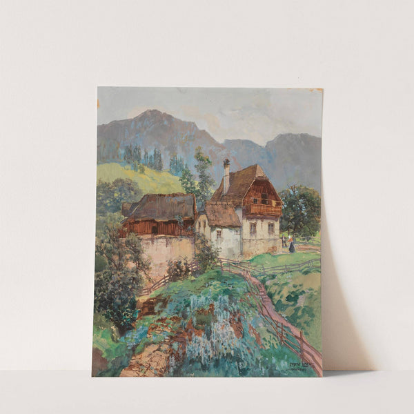 A farmhouse in Losenstein near Steyr in Upper Austria by Fritz Lach