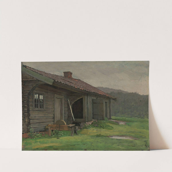 A Farmhouse in Summer Rain by Jacob Gløersen