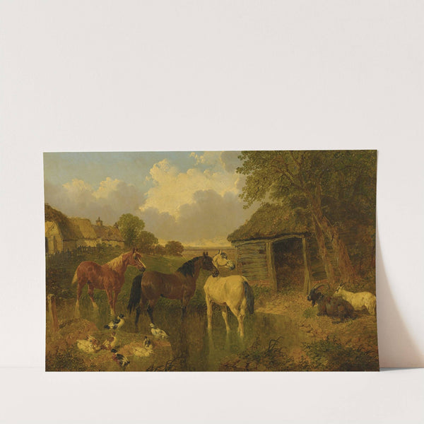 A Farmyard by John Frederick Herring Jr.