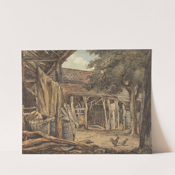 A Farmyard by William Henry Hunt