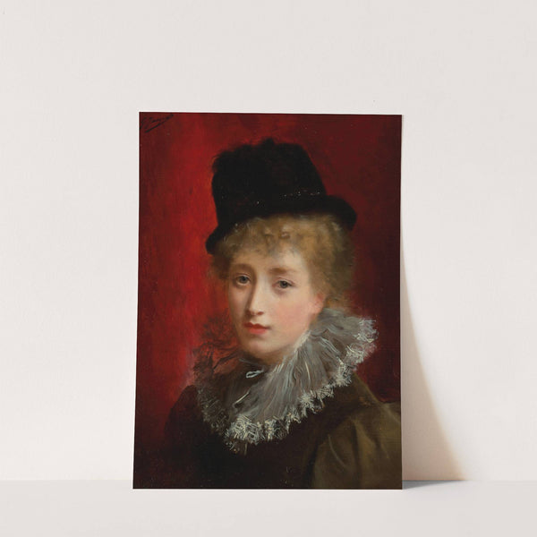 A fashionable beauty by Gustave Jean Jacquet