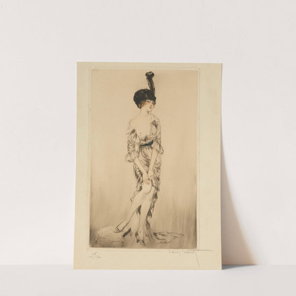 A fashionable young woman by Louis Icart
