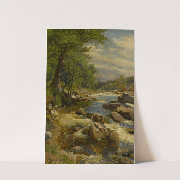 A Fast Flowing River by Peder Mørk Mønsted