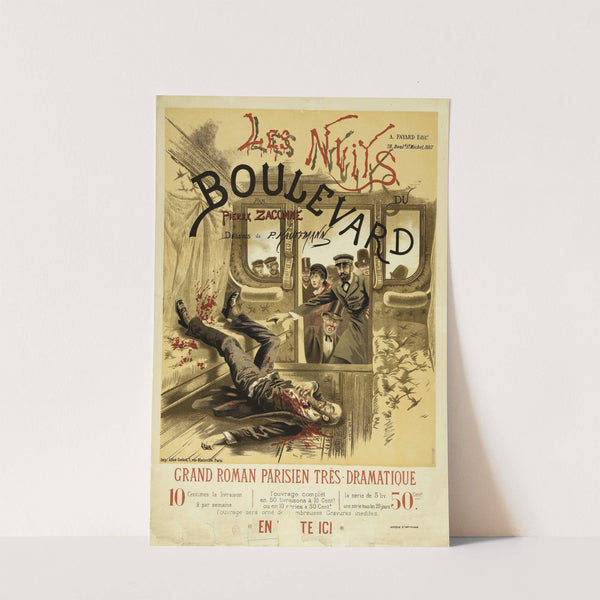 A. FAYARD Editr. 78, Bould. St. Michel, PARIS LES NUITS DU BOULEVARD PAR PIERRE ZACONNE DESSINS de P. KAUFFMANN G (1880) by Paul-Adolphe Kauffmann