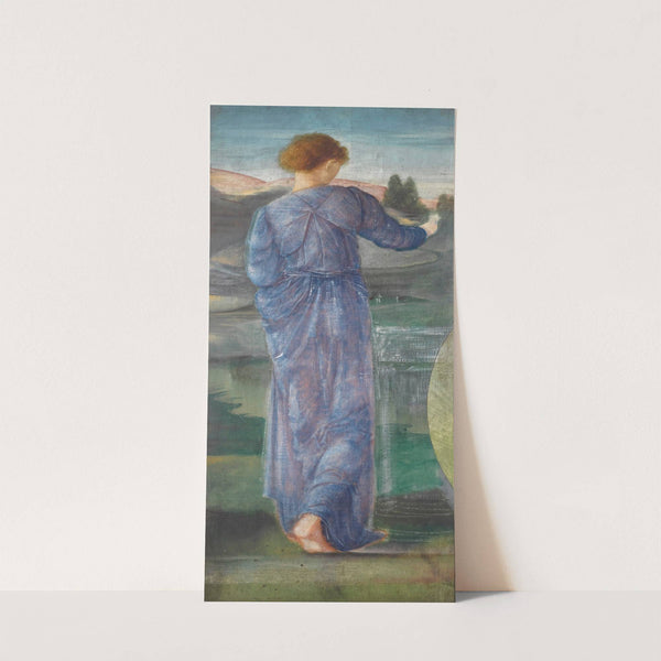 A Female Figure In A Landscape by Sir Edward Coley Burne-Jones