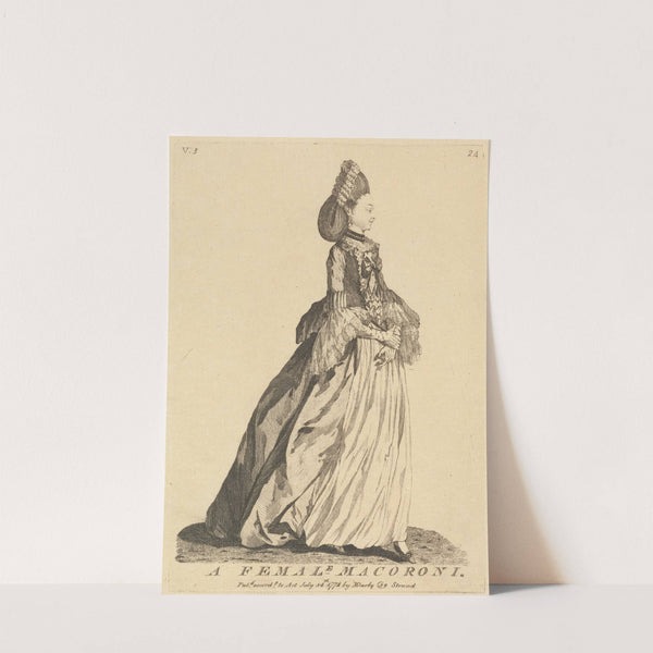 A Female Macaroni by Mary Darly