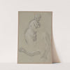 A Female Nude and Two Studies of an Arm, One Holding a Miniature by School of Carlo Maratti