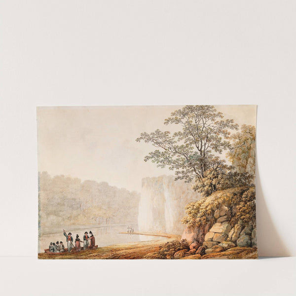 A Ferry Boat at Fennor Rock on the River Boyne, County Meath by James George Oben