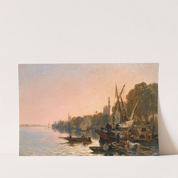 A Ferry On The Nile (1861) by Alberto Pasini