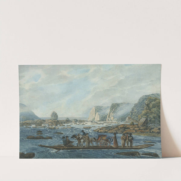A Ferry Scene on the Susquehanna at Wright's Ferry, near Havre de Grace by Pavel Petrovich Svinin