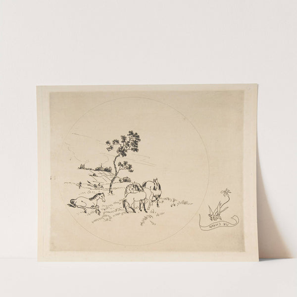 A Field (1870) by Félix Bracquemond