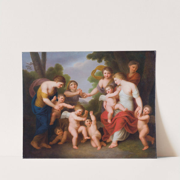 A fight between putti by Andries Cornelis Lens