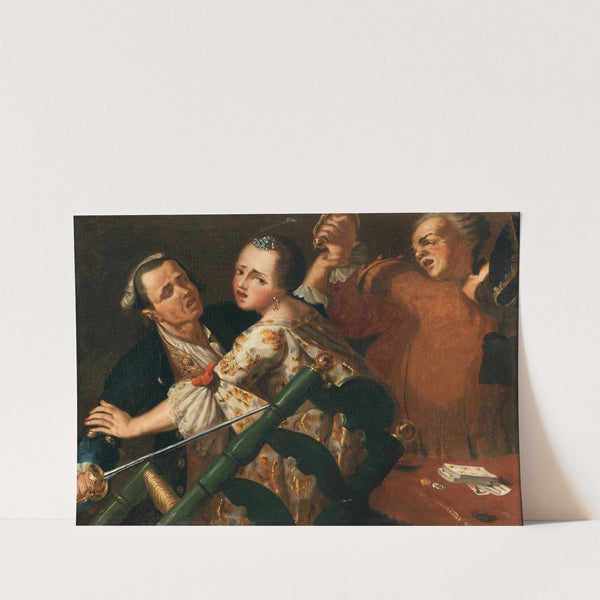 A Fight During A Card Game by Neapolitan School