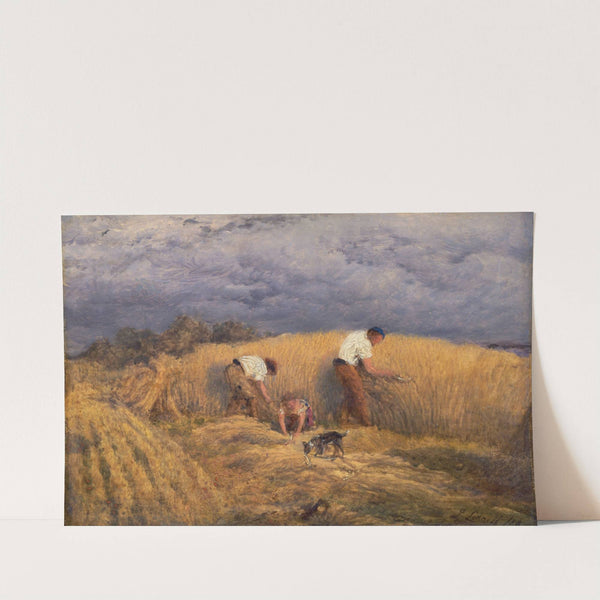 A Finished Study For ‘reaping’ (1858) by John Linnell