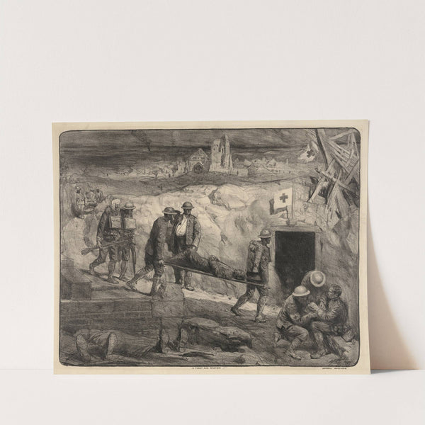 A first aid station (1927) by Lucien Jonas