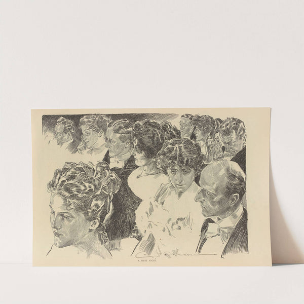 A first night (1893-1900) by Charles Dana Gibson