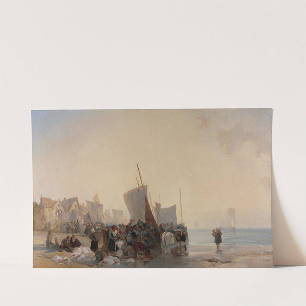 A Fish-market near Boulogne by Richard Parkes Bonington