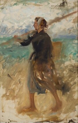 A Fishergirl from the North of France. Study
