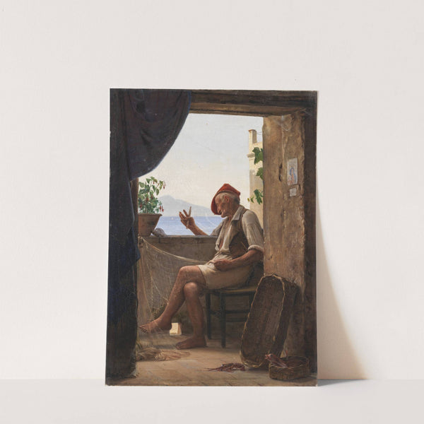 A Fisherman from Sorrento, Italy (1860) by Carl Bloch