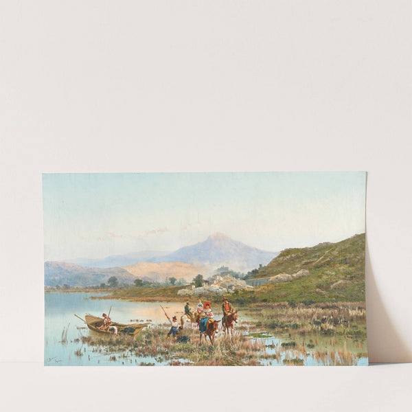 A fisherman’s family by Lake Fucino by Pietro Barucci