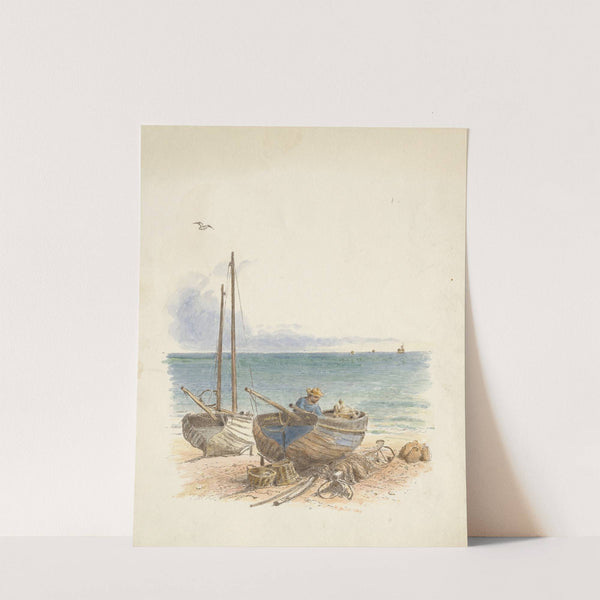 A Fishing Village by Alfred W. Cooper