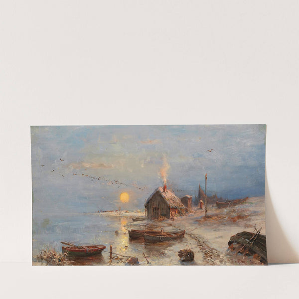 A fishing village on the Baltic coast by Julius Sergius Klever