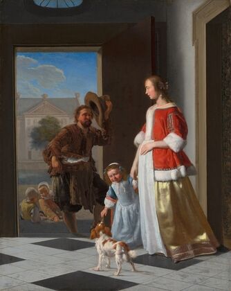 A Fishmonger at the Door (1663)