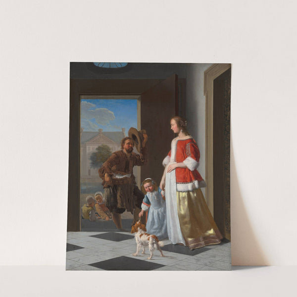 A Fishmonger at the Door (1663) by Jacob Ochtervelt