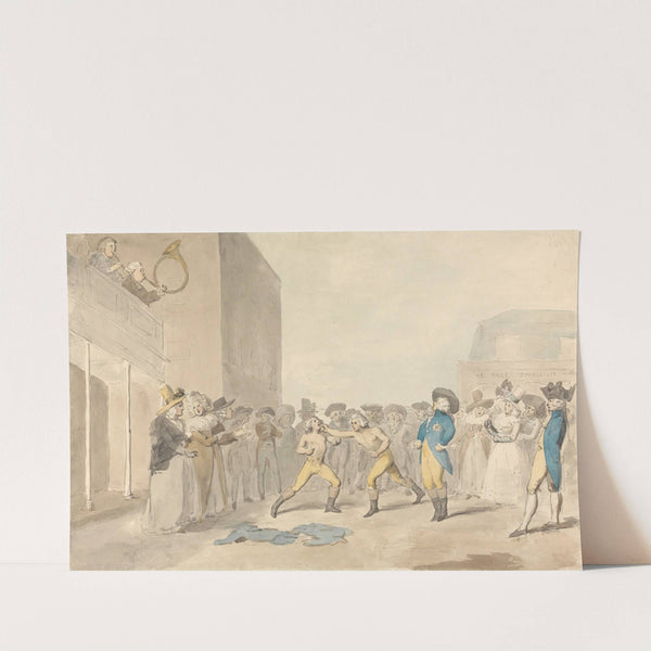 A Fist Fight, With the Prince Regent Among the Spectators by George Dance