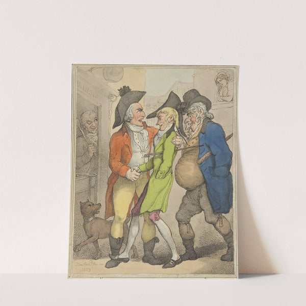 A flat between two sharps (1803) by Thomas Rowlandson
