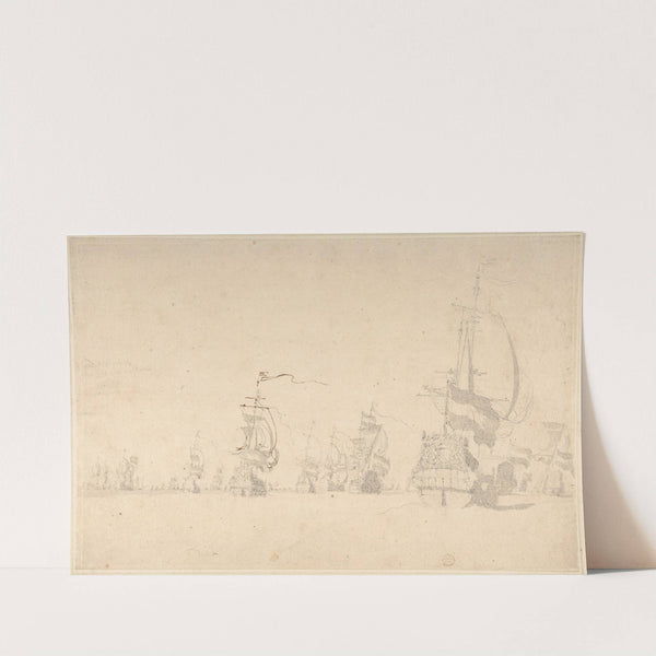 A Fleet by Willem van de Velde the Younger
