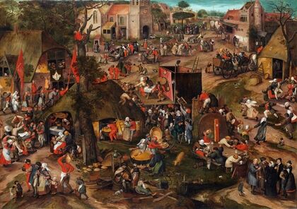 A Flemish Kermis with a Performance of the Farce ‘Een cluyte van Plaeyerwater’