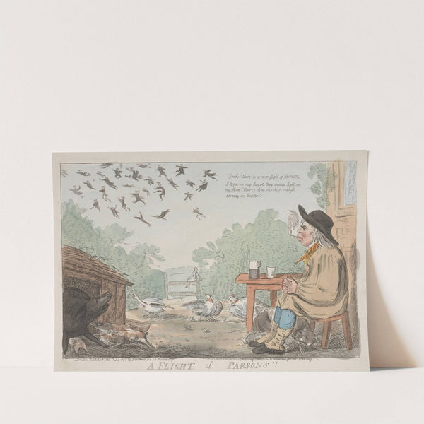 A Flight of Parsons (1796) by George Moutard Woodward
