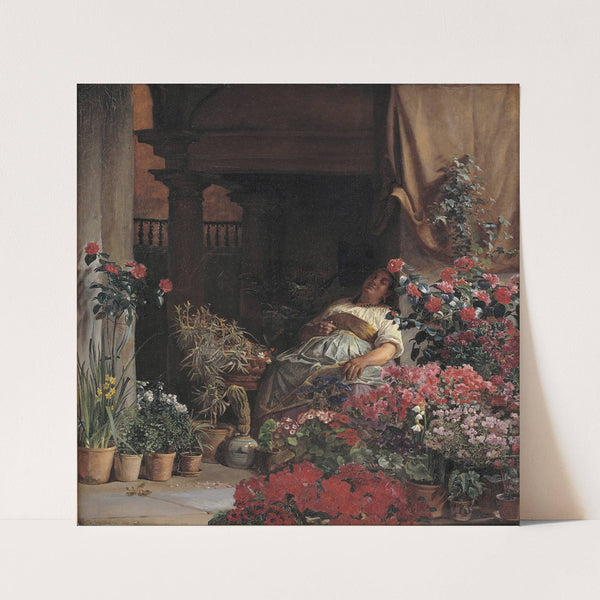 A Florentine Flower Seller by Kristian Zahrtmann