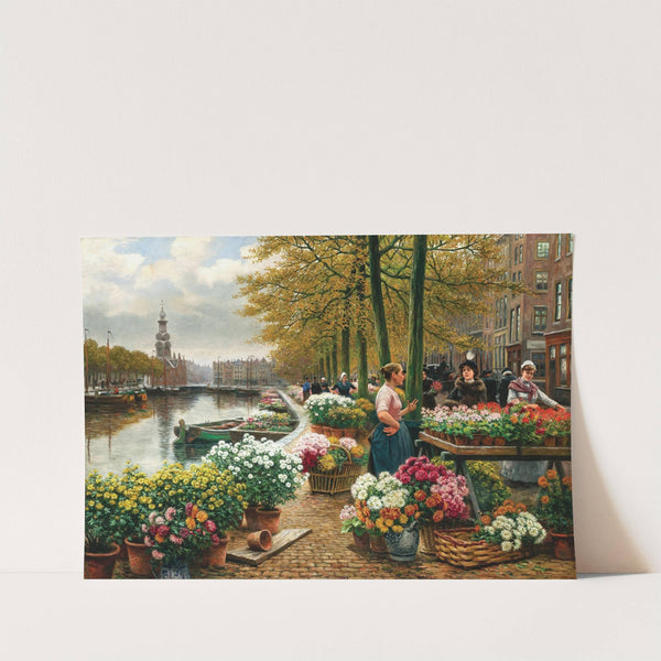 A Flower Market in Amsterdam by Henri Houben