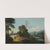 A Fluvial Landscape With Figures On A Path, A Town Beyond by Marco Ricci