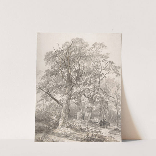 A Forest with Two Men Conversing by Jacobus Pelgrom