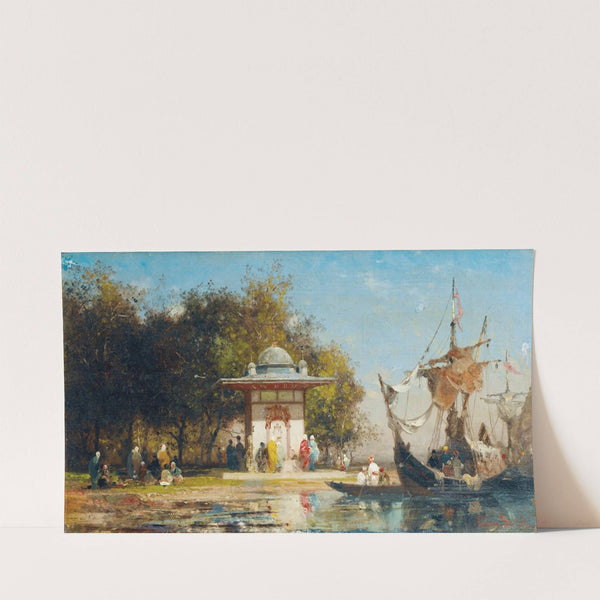 A Fountain By The Sea In Turkey by Germain Fabius Brest