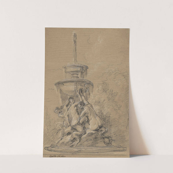A Fountain with Three Nereids by Joseph Ignace François Parrocel