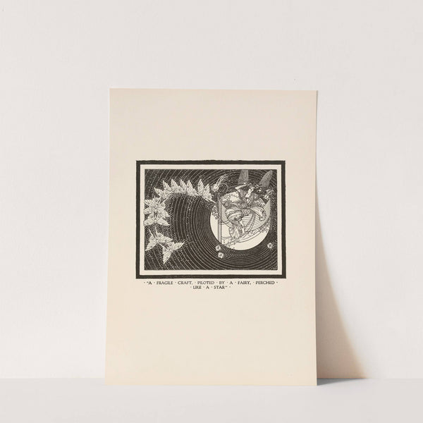 A fragile craft, piloted by a fairy, perched like a star by Dugald Stewart Walker