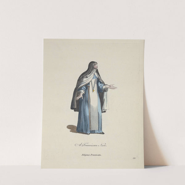 A Franciscan nun. Religieuse Franciscaine. (1757-1772) by Charles Grignion
